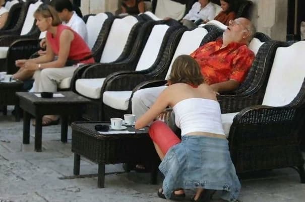 Even Beautiful Women Have Their “Oops” Moments