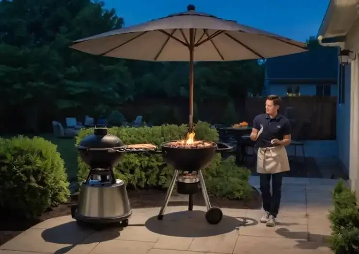 Wine Poured, Grill Heating Up
