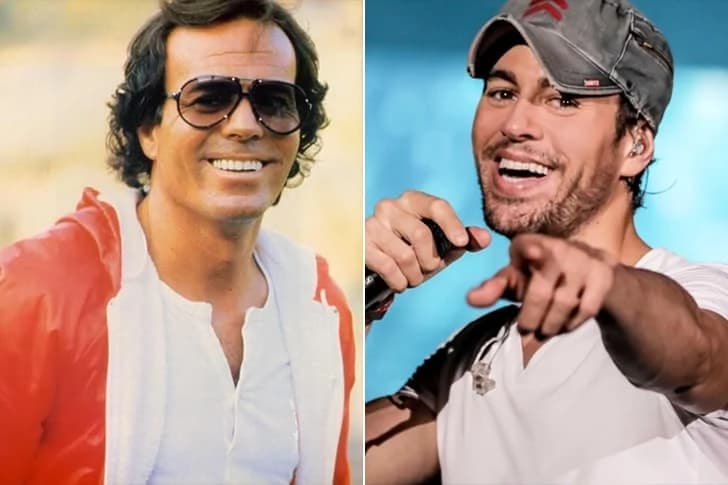 Julio Iglesias - Enrique Iglesias (42 Years Old)