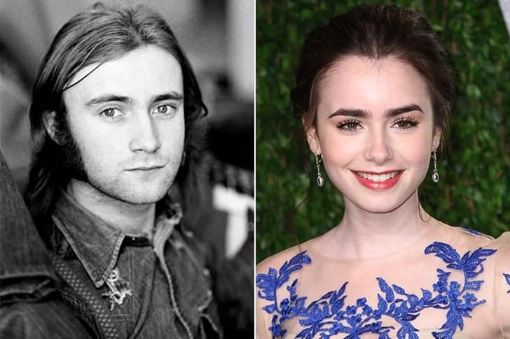 Phil Collins - Lily Collins (23 Years Old)